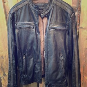 Danier Genuine Leather Motorcycle Casual Jacket